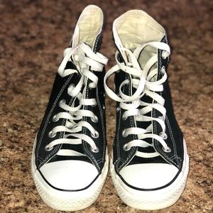 Black hightop Converse